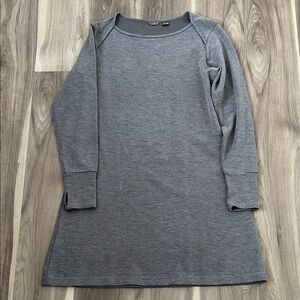Merrell Gray Ribbed Long Sleeve Top